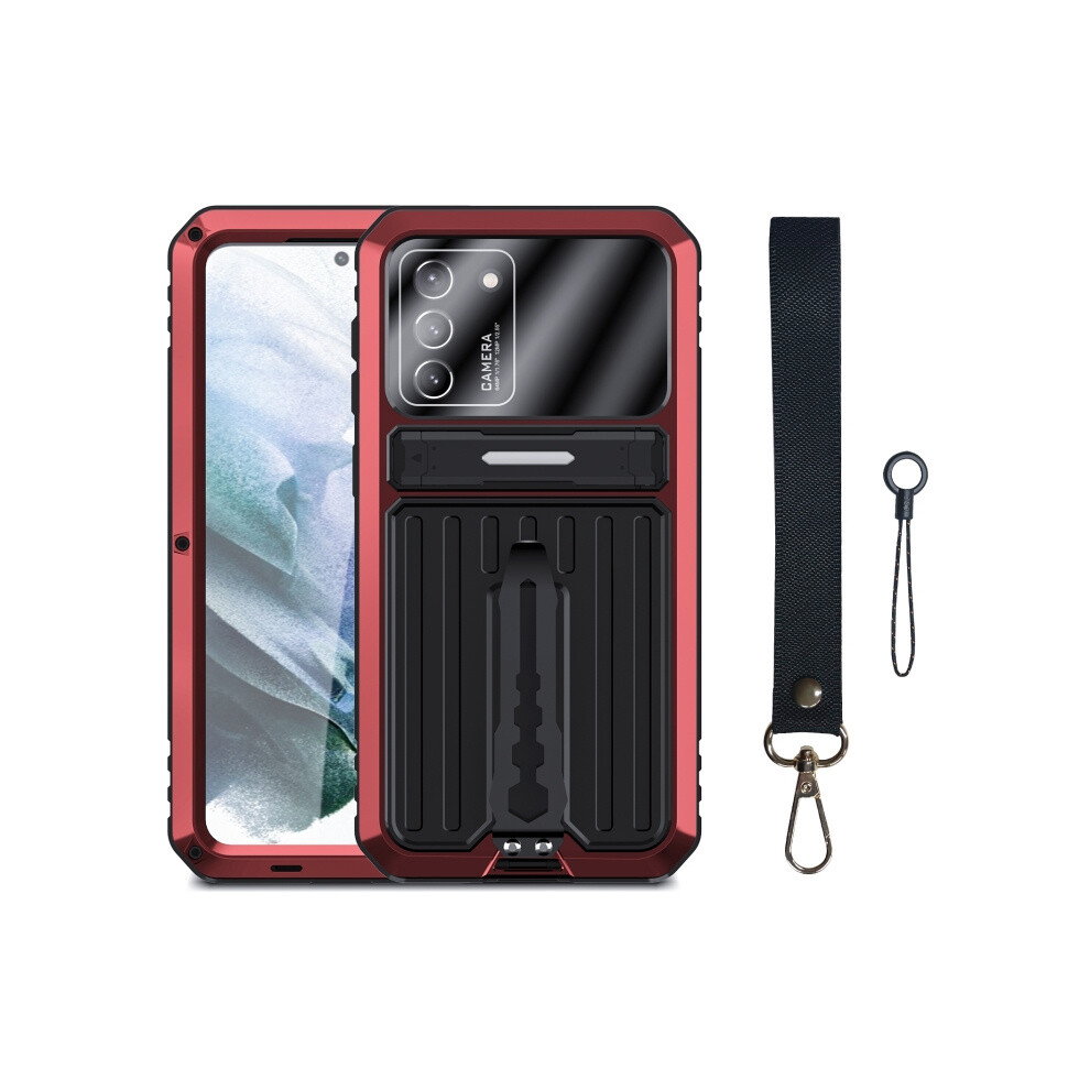 Compatible Gift Samsung Galaxy S21 5G Armor Shockproof Splash-Proof Dust-Proof Phone Case With Holder(Red):For Samsung Galaxy S21 5G Red 7634938127749