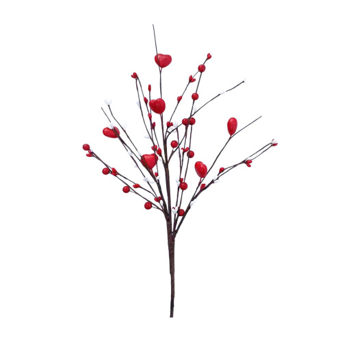 Valentinstags-Herz-Beerenzweig-Dekoration 45 cm