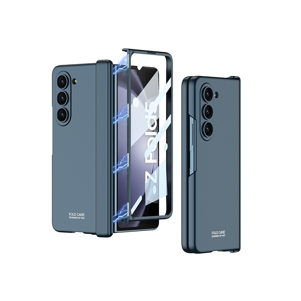 Gkk Integrated Case Compatible Gift Samsung Galaxy Z Fold5 (Garden ) - Magnetic Folding Hinge Full Coverage Phone Case:for Samsung Galaxy Z Fold Green 5421786257658