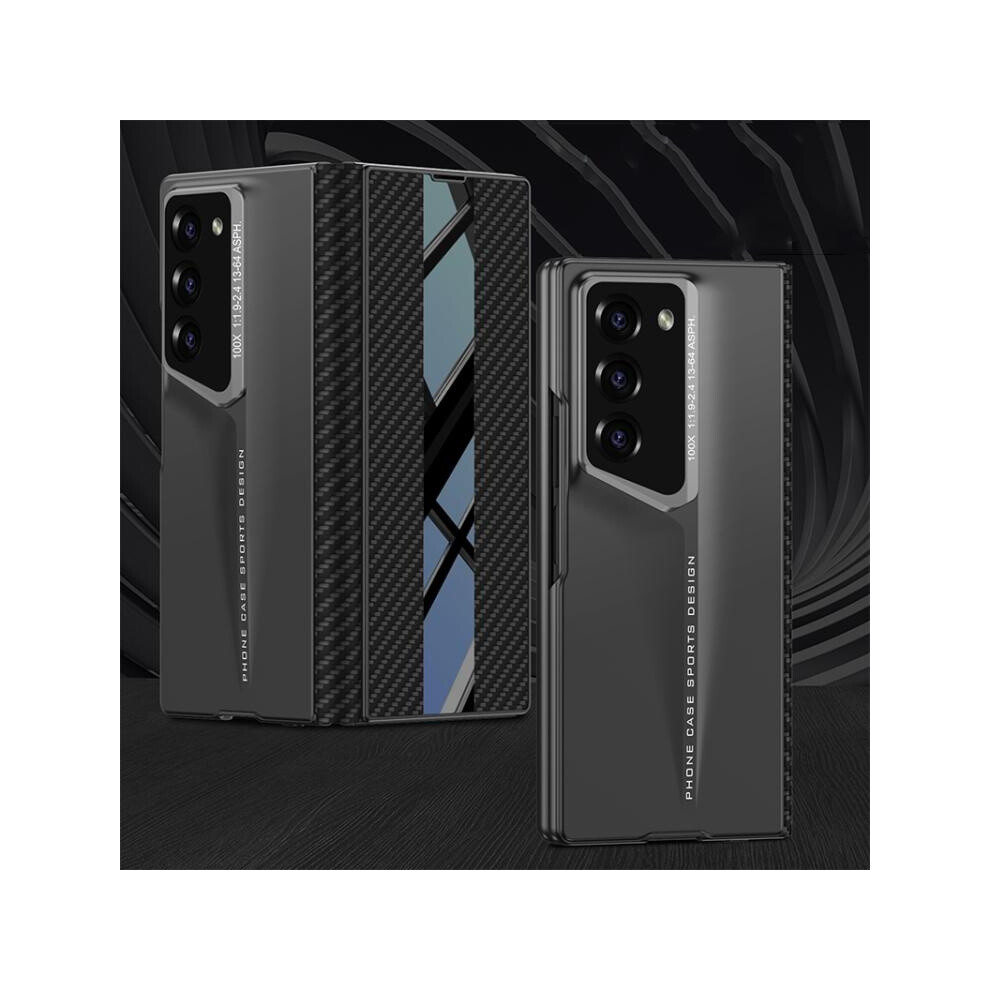 Gkk Integrated Flip Case Compatible Gift Samsung Galaxy Z Fold6 (Carbon Texture):For Samsung Galaxy Z Fold6 5447759129654