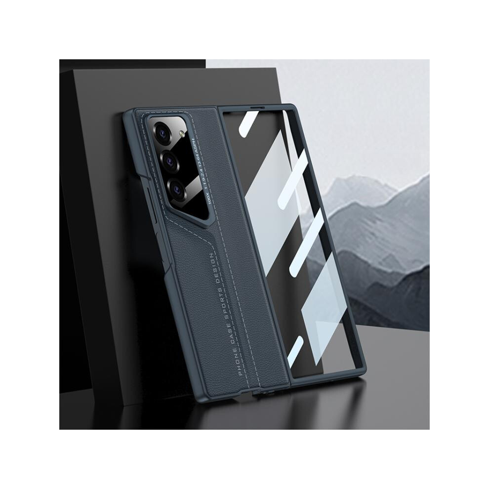 Gkk Integrated Leather Phone Case Compatible Gift Samsung Galaxy Z Fold6 (Green):For Samsung Galaxy Z Fold6 Green 3175240381534