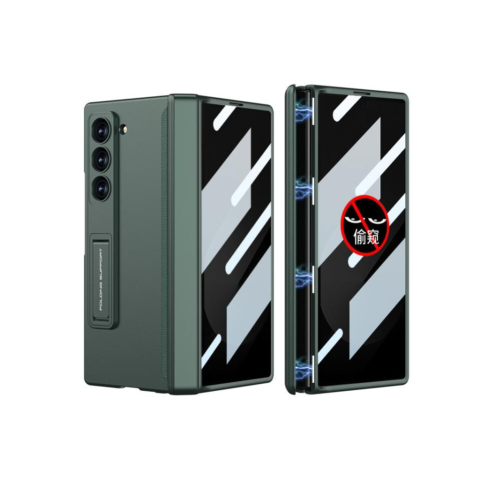 Compatible Gift Samsung Galaxy Z Fold6 Slim Gkk Integrated Privacy Full Coverage Magnetic Fold Phone Case(Night ):Night Green 3581503314643