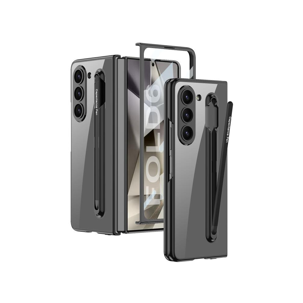 Gkk Integrated Case And Screen Protector Compatible Gift Samsung Galaxy Z Fold6 With Pen Slot (Black):For Samsung Galaxy Z Fold6 Black 4753601163785