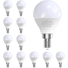 Ampoules candélabres E12, 5000 K, lumière du jour, lot de 12
