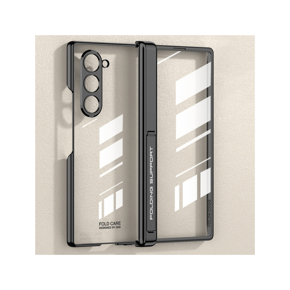 Compatible Gift Samsung Galaxy Z Fold6 Gkk Integrated Magnetic Fold Electroplating Phantom Phone Case(Black):For Samsung Galaxy Z Fold6 Black 3689969240671