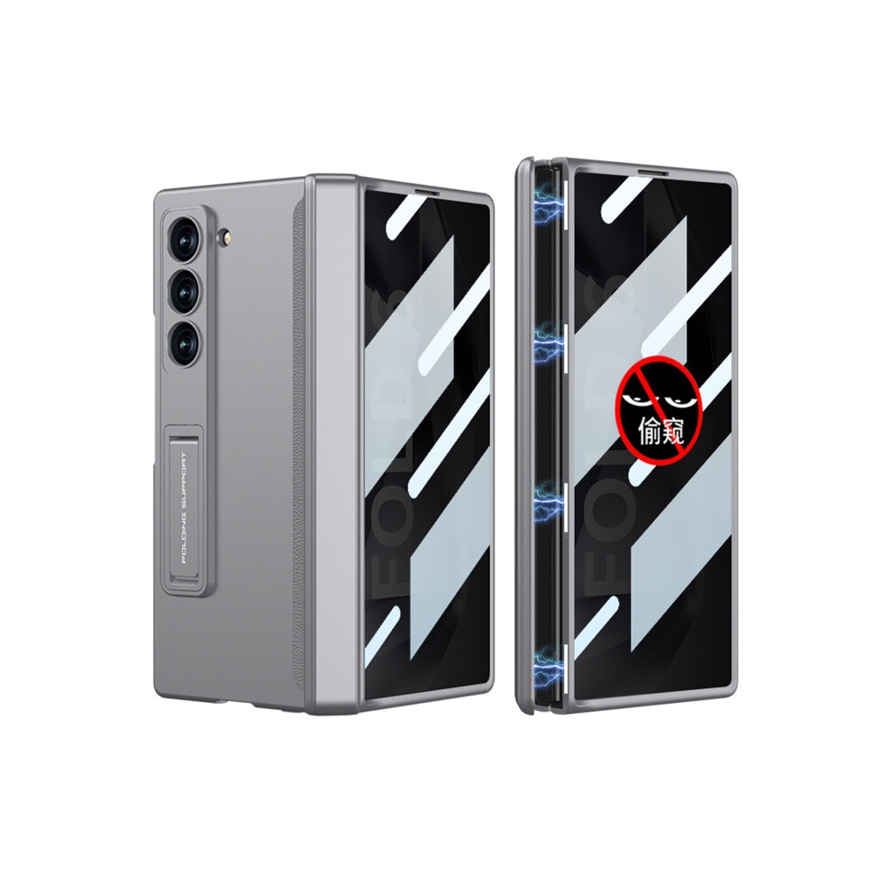 Compatible Gift Samsung Galaxy Z Fold6 Gkk Integrated Anti Peep Full Coverage Magnetic Fold Phone Case(Grey):For Samsung Galaxy Z Fold6 Grey 4117573160683