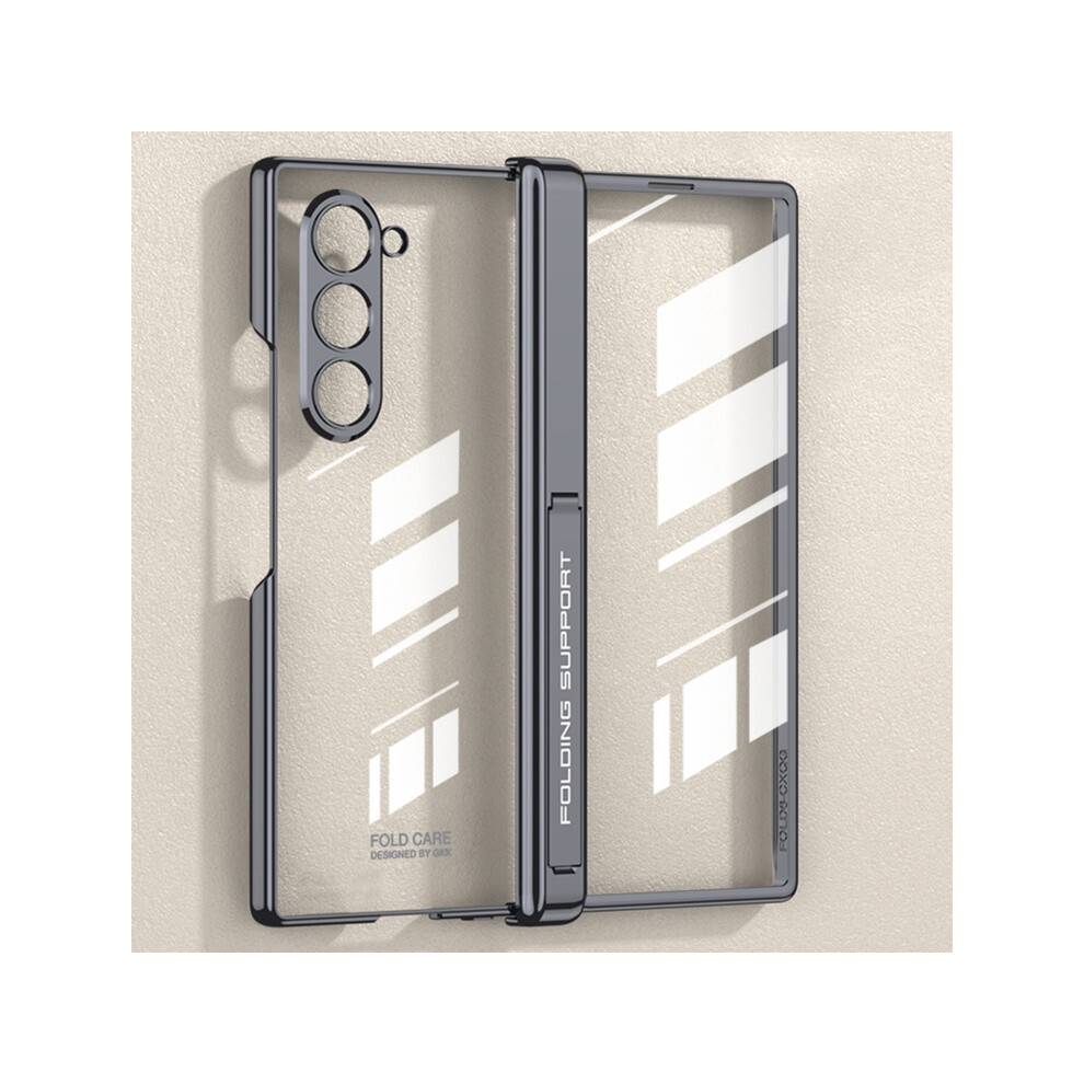 Gkk Integrated Magnetic Folding Electroplated Phantom Phone Case Compatible Gift Samsung Galaxy Z Fold6 (Cold Mountain ):For Samsung Galaxy Z Fol Gray 5731028315900