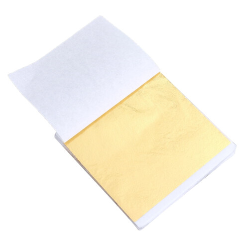 Papel artesanal com detalhes dourados, 7,6 x 8,4 cm (3 x 3,3 polegadas), 50 folhas 1