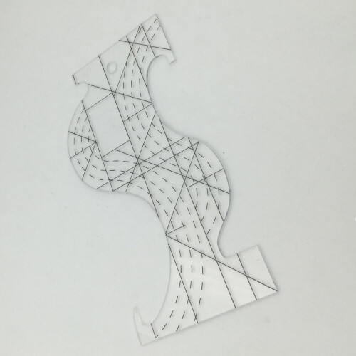 Régua de acrílico para patchwork 4,2 x 8 polegadas 2