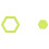 Hexagon Quilting Template Acrylic 6-inch 2