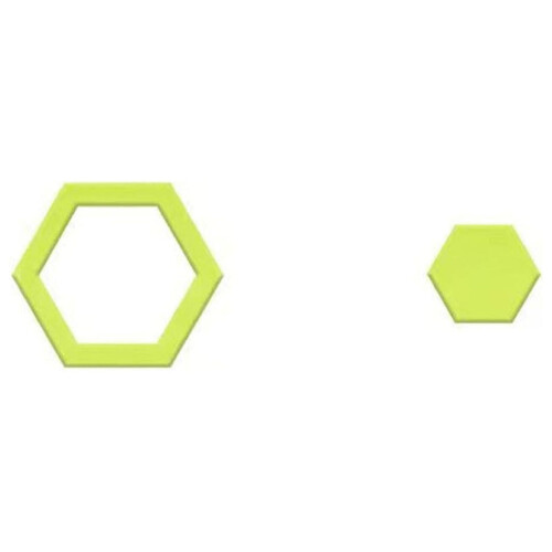 Hexagon Quilting Template Acrylic 6-inch 1