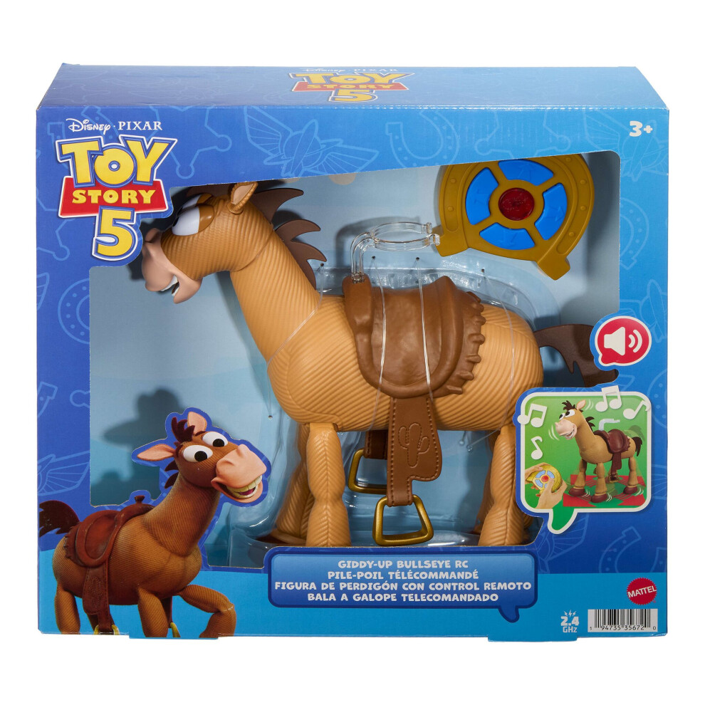 Mattel Toy Story 5 Giddy Up Bullseye Remote Controlled Horse