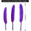 Piume di oca viola, 4-6 pollici, 120 pezzi 2