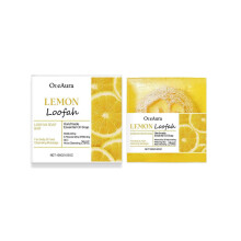 Limited time!!Oceaura Lemon Loofah Bath Soap Lemon Soap for Gentle Body Cleansing, Oil Control, Refreshing Face And Body Wash