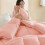 Couette rose Queen Qocolhg en microfibre, 229 x 229 cm 5
