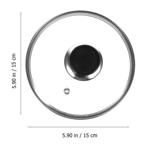 Lock till glasgryta med ventilationshål, 15 cm 1