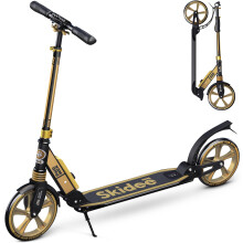Patinetes Skidee para Niños 8-12 - Altura Ajustable Hasta 41", Plegable, Ruedas de 8" Amortiguadoras, 220LBS