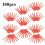 Pack of 100 Plastic Blades for Bosch and Einhell Grass Trimmers, Red 4