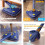 Telescopic Triangular Mop with 360 Rotating Design, Automatic Water Removal Function, Cleaning Tool, + 4 Wipes 4