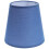 Abajur cilíndrico de tecido azul e metal 3