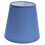 Abajur cilíndrico de tecido azul e metal 4