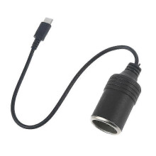 (0.3m) Usb C Pd Type C To 12v Car Cigarette-lighter Socket Female Power Supply Cable