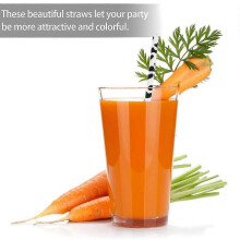 60pcs Disposable and Degradable Party Drinking Straws: Perfect Party Supplies