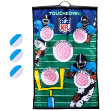 Franklin Sports NFL Football Target Toss Game - Kids Over The Door Mini Football Throwing Game with (3) Mini Balls - Perfect Indoor Toy for Kids - 36"