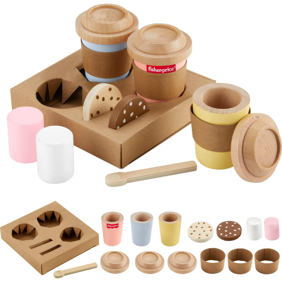 B&Q -  Hxt85 Wooden Coffee To Go Set - Image 3