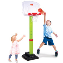Fisher-PriceHoops-Basketball, Sturdy & Durable, Kids Shoot Hoops, Basketball Games, Easy Assembly, Adjustable Heights, Ages 1.5+