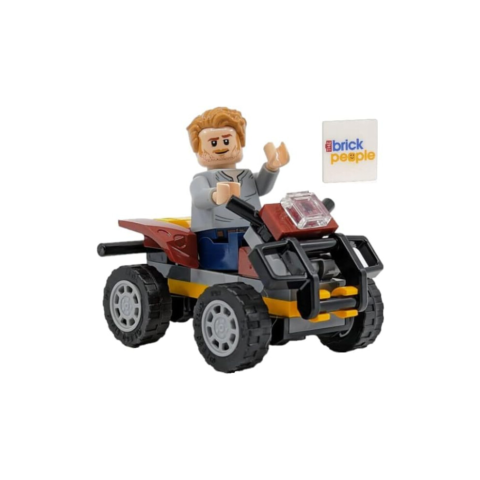 Lego Jurassic World: Owen Grady Minifigure With Quad Atv