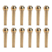 12pcs Guitar String Pin Electric Guitar Tuning Pegs and Brass Guitar Bridge Pin