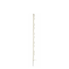 Electric Fence Poly Posts 1.6M X 20 (White Fencing Stake Plastic 1600MM)