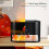 2-in-1 etherische olie diffuser & Himalaya zoutkristallamp, aromatherapie diffuser met vlameffectlamp 2