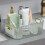Panier de rangement transparent pour cosmétiques et collations 5