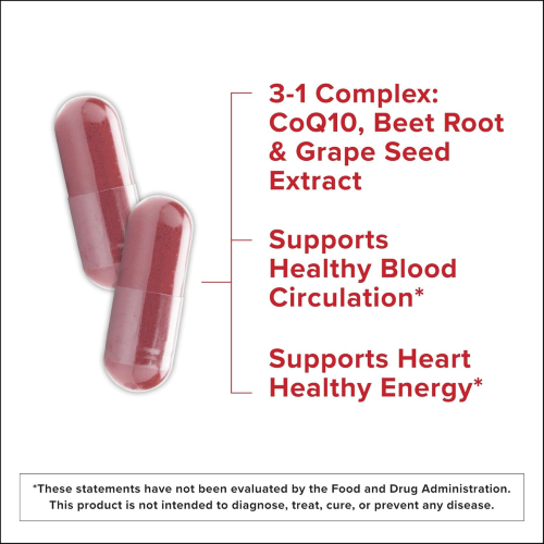 Qunol Beet Root CoQ10 Capsules 60 Count 1