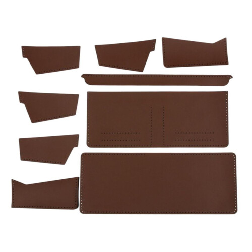 DIY Synthetic Leather Wallet Kit with Pre-Punched Holes 1
