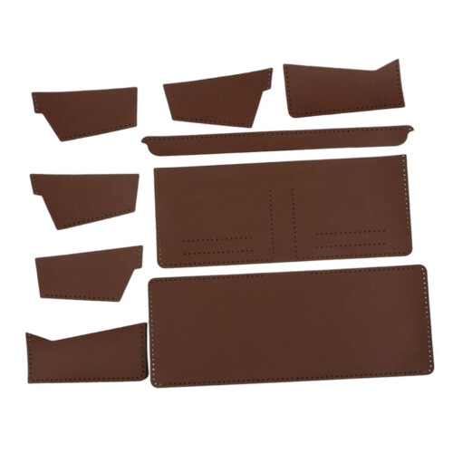 DIY Synthetic Leather Wallet Kit with Pre-Punched Holes 2