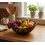 Ceramic Net Style Black Fruit Bowl Deco 28x26x13Cm 2