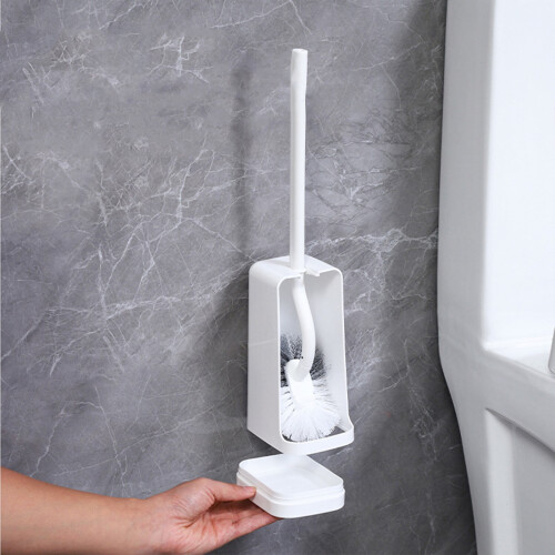 Toilettenbürste mit harten Borsten und langem Griff 1