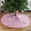 Roze kerstboomrok, 35 inch rond 5