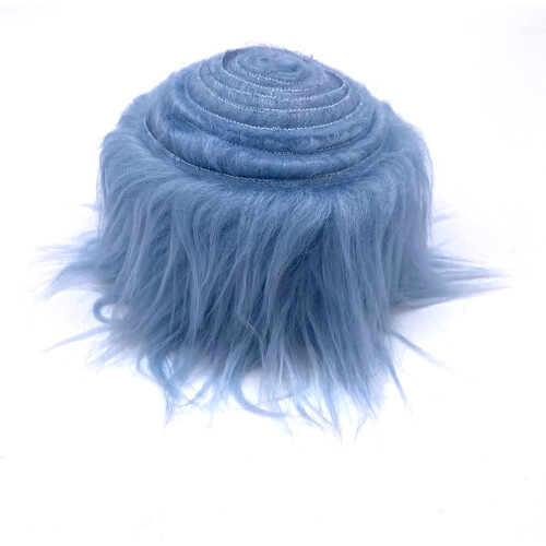 Rolo de tecido de pele sintética de mohair felpuda, com pelo de 4,5 a 6,5 cm (1,8 a 2,5 polegadas). 1