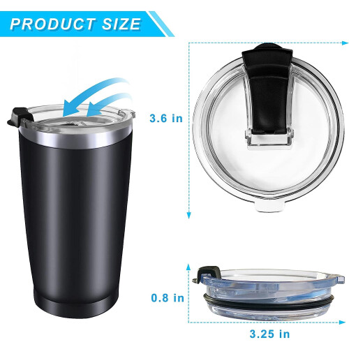 Καπάκι ανθεκτικό στις διαρροές για ποτήρι 20oz - Συσκευασία των 2 1