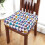Ultra Soft Square Chair Cushion with Ties Rainproof 5