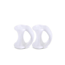 (White) 2Pcs Gel Toe Separator Pinky Toe Spacers Little Toe Ccomhions for Preventing Rubbing Relieve Pressure Foot Care Tool