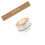 Kerstlintrol 10 m wit polyester 5