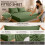 Imperial Rooms (2X Double, Olive Green) 40cm Deep Stripe Fitted Sheet with Free Pillowcases | Extra Deep Stretchable Hotel Quality Fitted Bed Sheets in 2 Pack 2