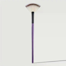 (PURPLE) 1pc Fan Shaped Highlight Brush Contour Brush Blending Highlighter Makeup Brush Face Loose Powder Brush Cosmetic Beauty Tools