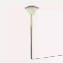 (Gold) 1pc Fan Shaped Highlight Brush Contour Brush Blending Highlighter Makeup Brush Face Loose Powder Brush Cosmetic Beauty Tools