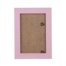 Hot Pink Wooden Picture Frame 5 inch 1cm Thick with Stand